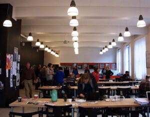 Lærerværelset på Gefion Gymnasium