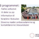 Dias med overskriften: På programmet